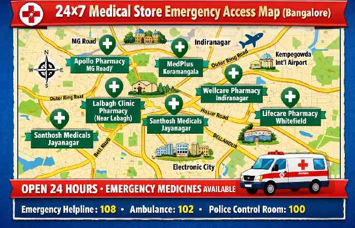 24x7 medical store emergency access map