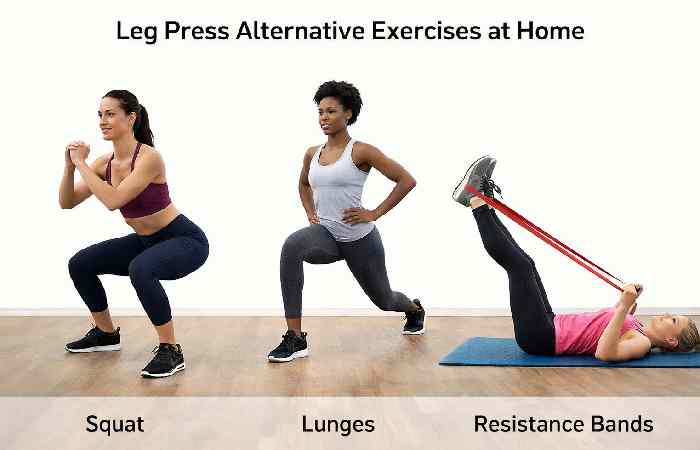 leg press alternative exercises at home