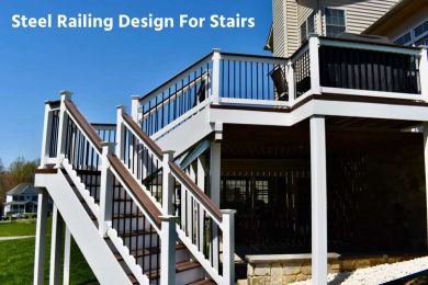 steel railing design for stairs