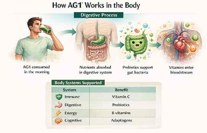how ag1 works in the body