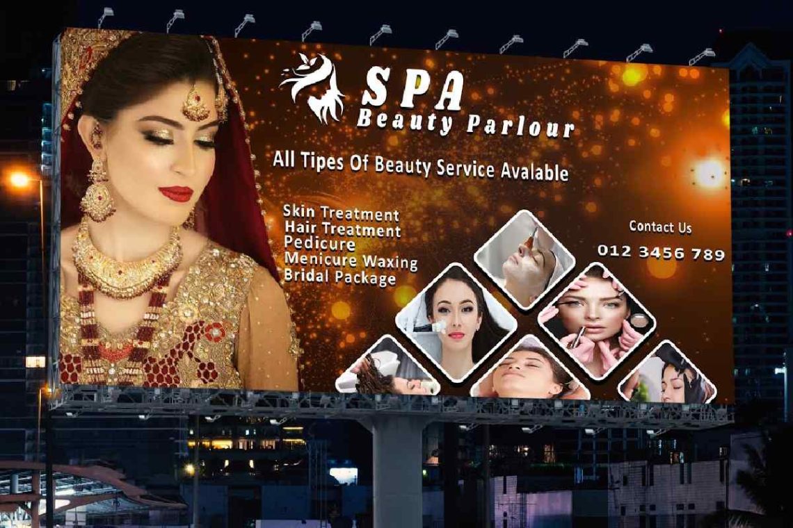 beauty parlour banner design