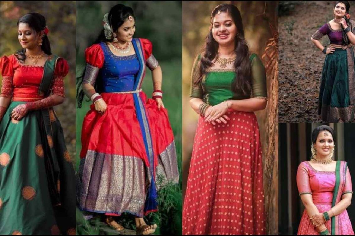 Modern Pattu Pavadai Blouse Designs for Ladies
