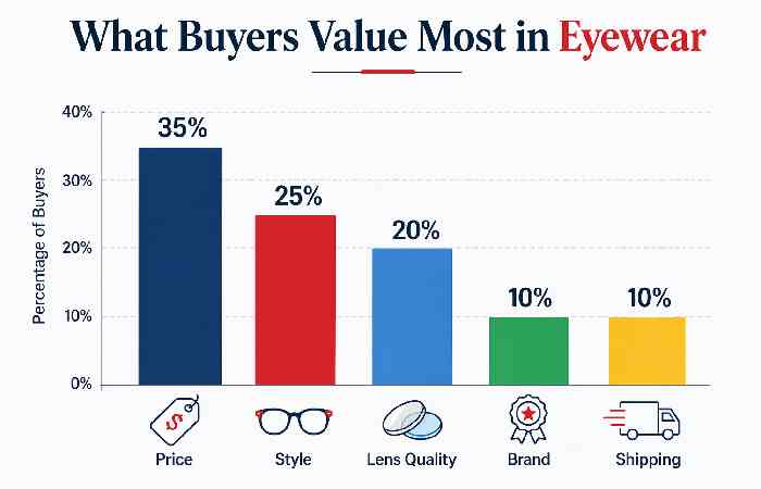 what buyers value most in eyewear