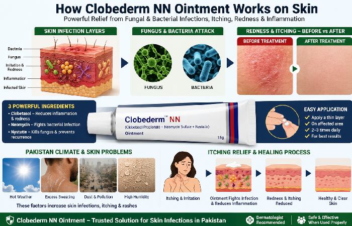 clobederm nn ointment uses for fungal and skin infection in pakistan