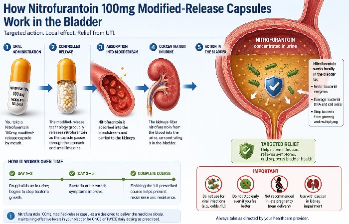 nitrofurantoin 100mg modified-release capsules pil uk urinary tract infection treatment