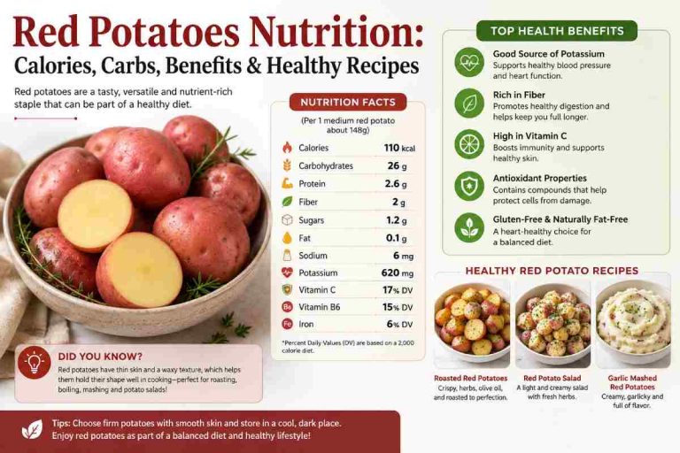 Red Potatoes Nutrition: Calories, Carbs, Benefits & Healthy Recipes