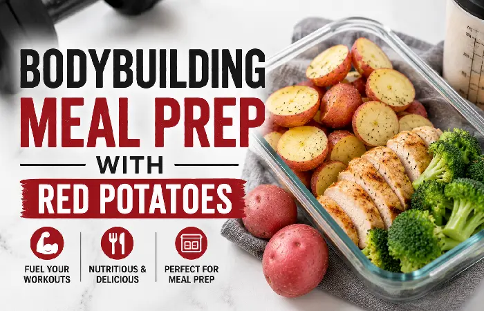bodybuilding meal prep with red potatoes