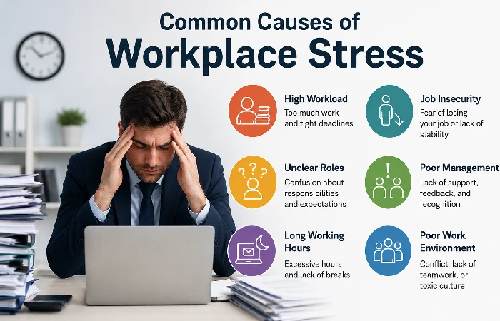 common causes of workplace stress