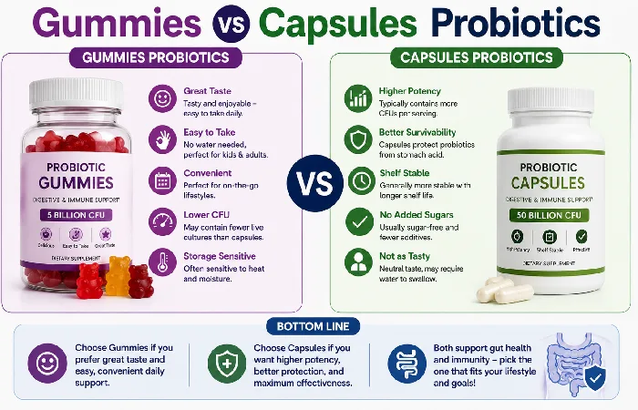 gummies vs capsules probiotics