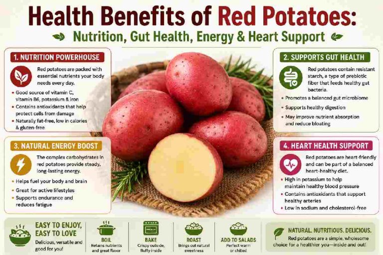 Health Benefits of Red Potatoes: Nutrition, Gut Health, Energy & Heart Support