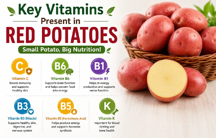 key vitamins present in red potatoes