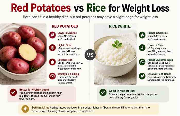 red potatoes vs rice