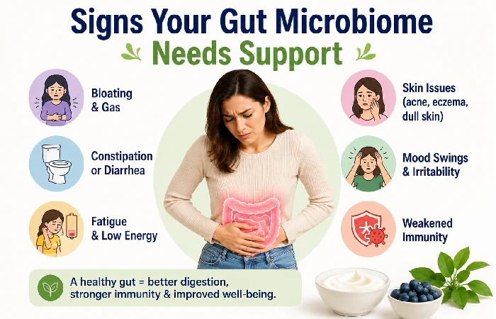 signs your gut microbiome needs support