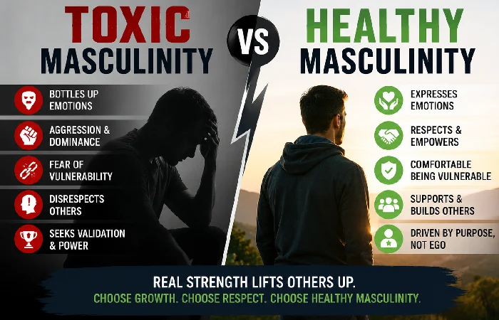 toxic masculinity vs healthy masculinity