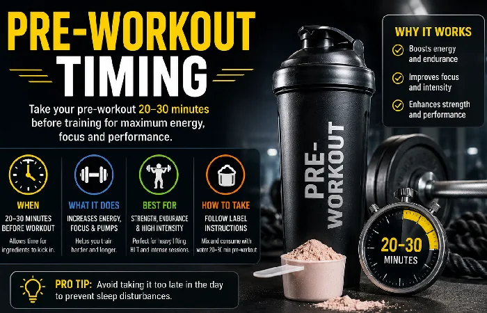 pre-workout timing