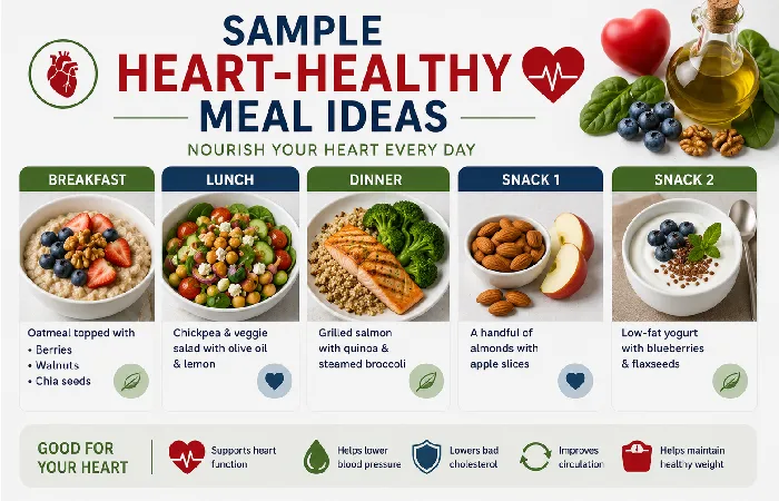 sample heart-healthy meal ideas