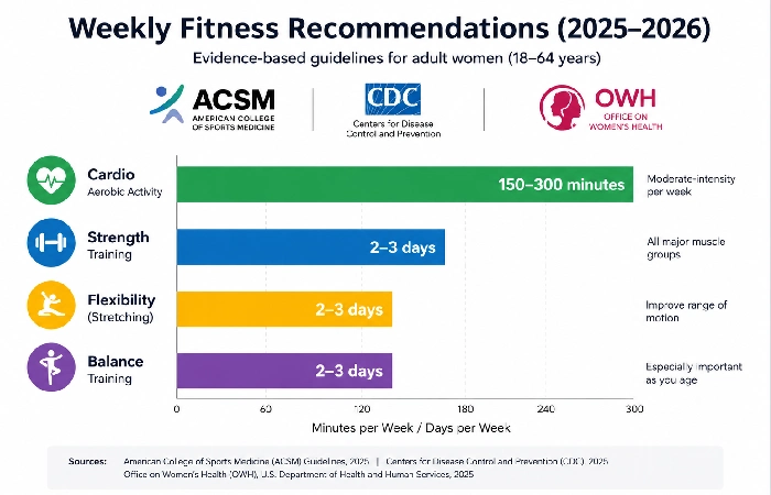 weekly fitness recommendations