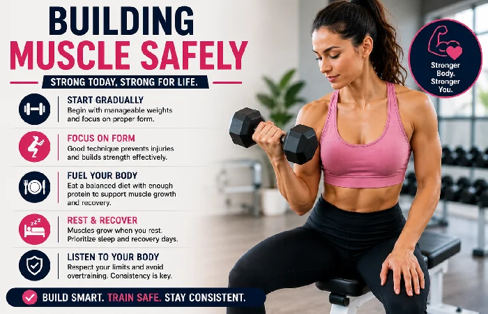 building muscle safely