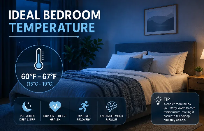 ideal bedroom temperature