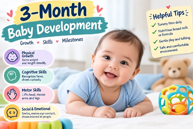 3-Month Baby Development: Milestones and Activities