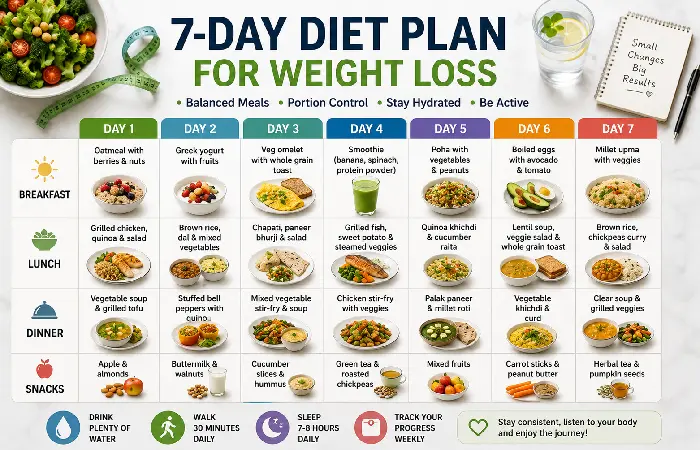 7-day diet plan for weight loss