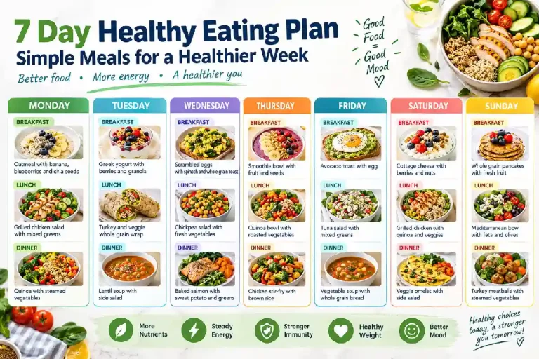 7 Day Healthy Eating Plan: Simple Meals for a Healthier Week