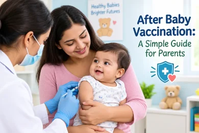 after baby vaccination