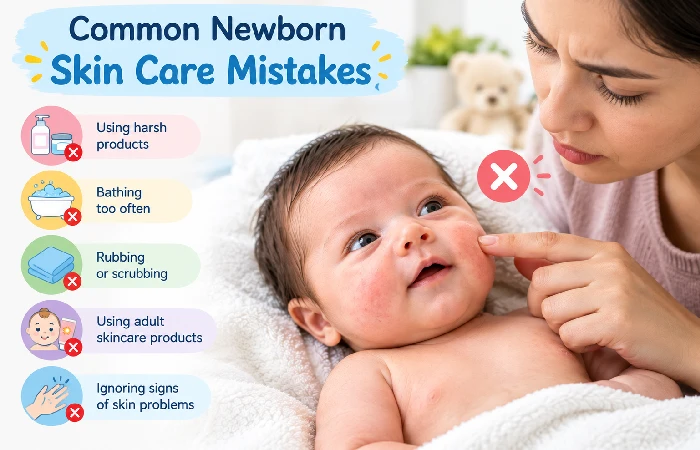 common newborn skin care mistakes