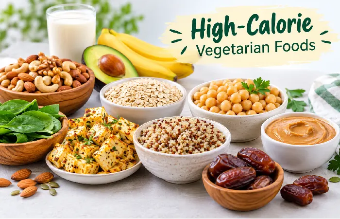 high calorie vegetarian foods