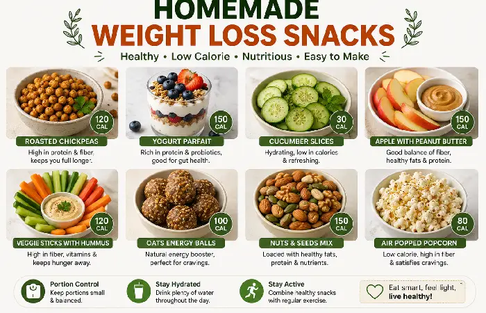 homemade weight loss snacks
