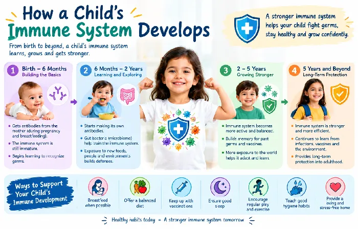 how a child's immune system develops