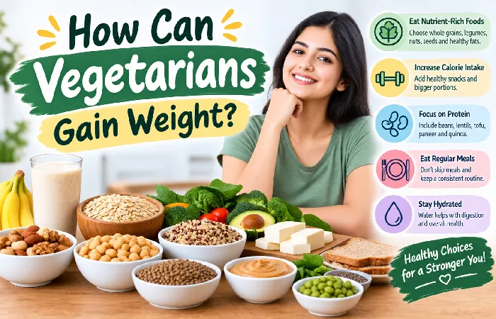 how can vegetarians gain weight