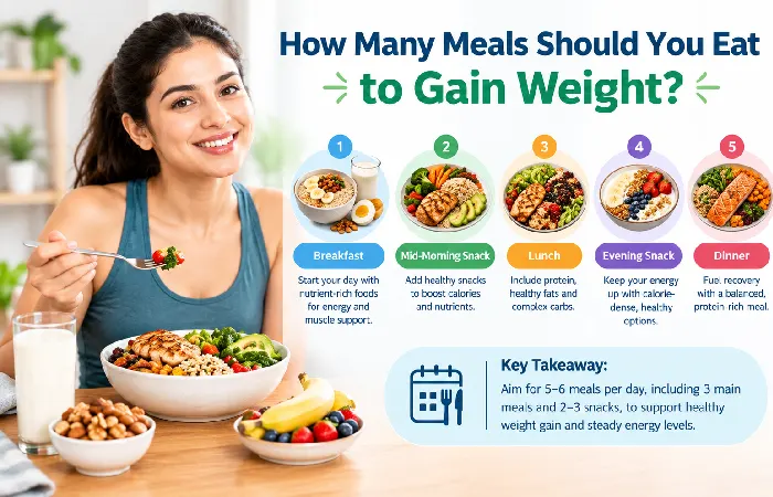 how many meals should you eat to gain weight