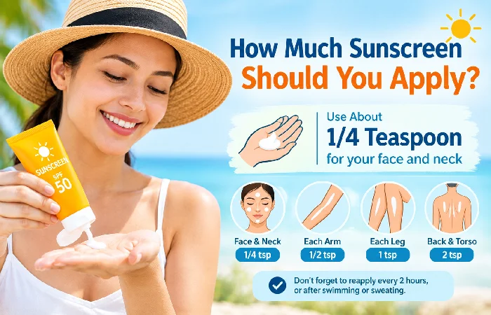 how much sunscreen should you apply