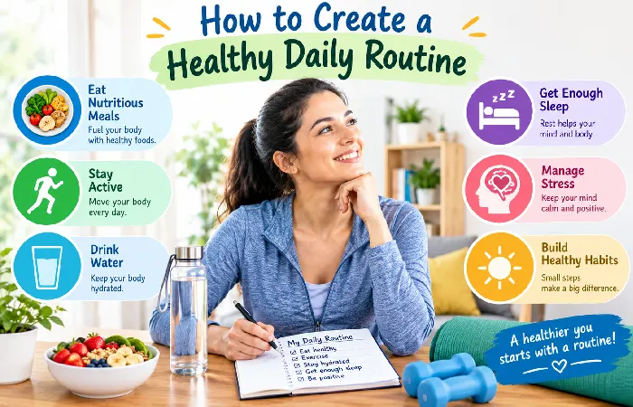 how to create a healthy daily routine