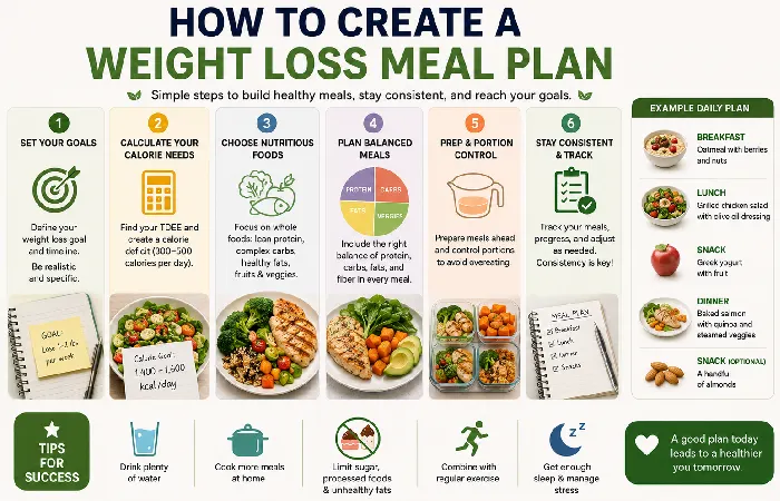 how to create a weight loss meal plan