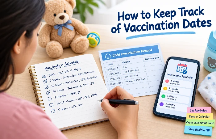 how to keep track of vaccination dates