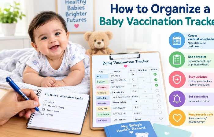 how to organize a baby vaccination tracker