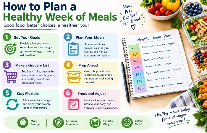 how to plan a healthy week of meals