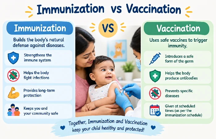 immunization vs vaccination