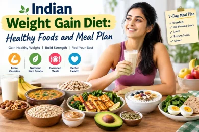 indian weight gain diet