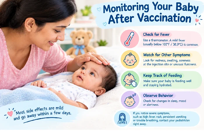 monitoring your baby after vaccination