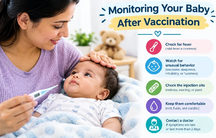 monitoring your baby after vaccination