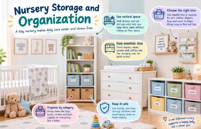 nursery storage and organization