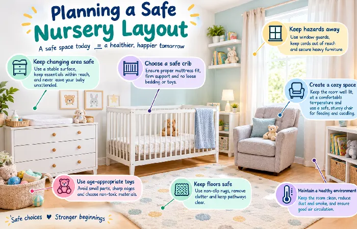 planning a safe nursery layout