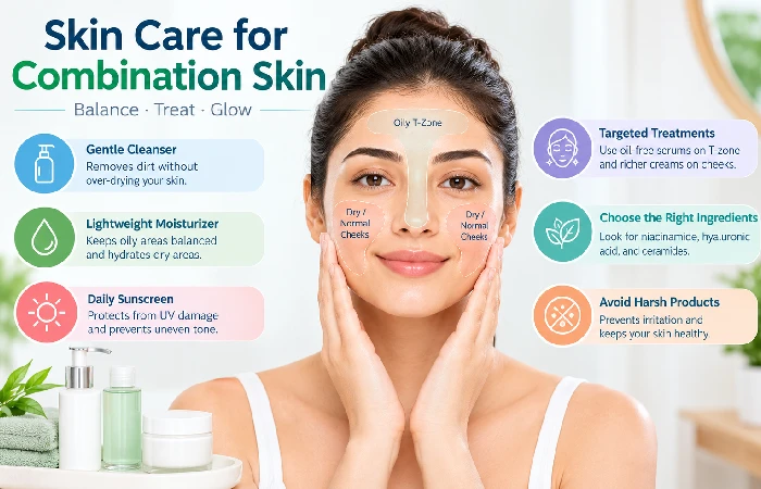 skin care for combination skin