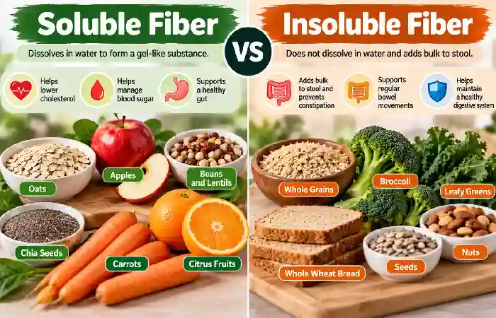soluble fiber vs insoluble fiber
