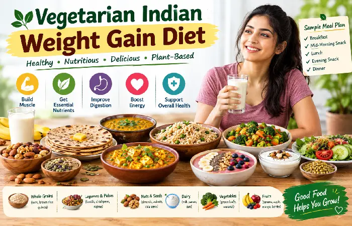 vegetarian indian weight gain diet