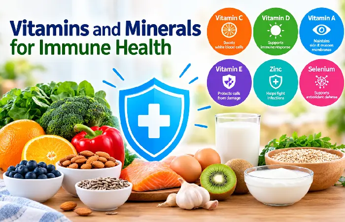 vitamins and minerals for immune health
