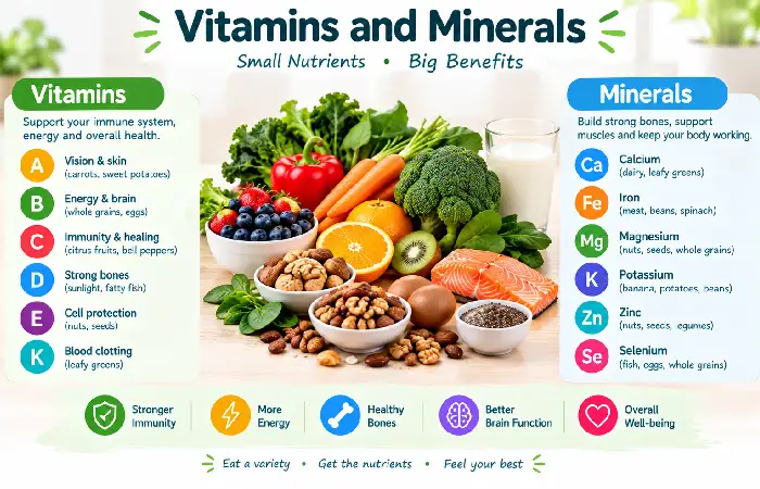 vitamins and minerals